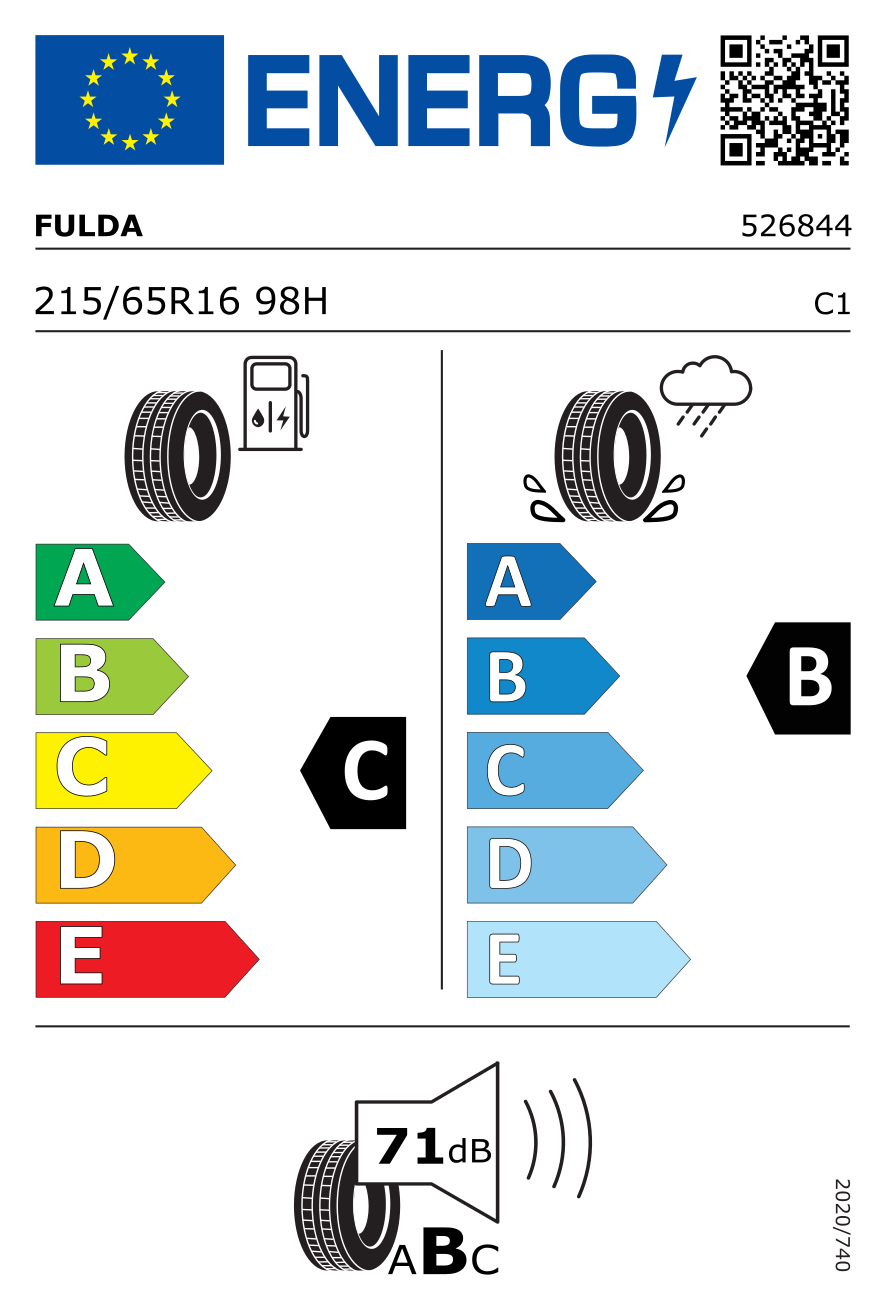 Etykieta dla FULDA 215/65 R16 Ecocontrol HP 98H