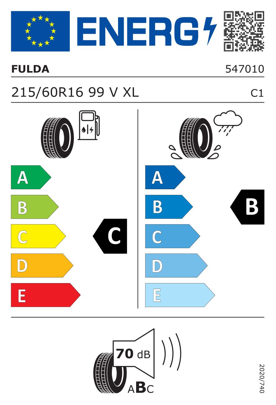 Etykieta dla FULDA 215/60 R16 Ecocontrol HP 2 99V